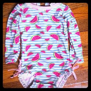 Rufflebutts Watermelon Rash Gaurd